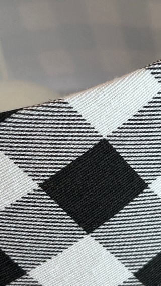 Pantalla lámpara cuadros blanco y negro