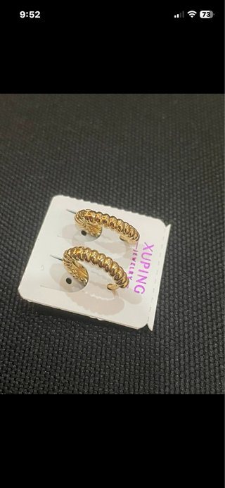 Pendientes Oro Laminado 14k Xuping