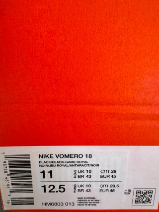 Nike Vomero 18 Game Royal HM6803-013 Talla 45 EU