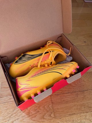 Botas de fútbol Puma Naranja/Rojo para niños/as