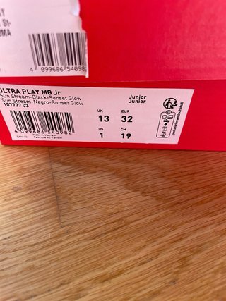 Botas de fútbol Puma Naranja/Rojo para niños/as
