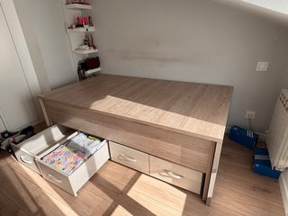 Cama nido tatami madera