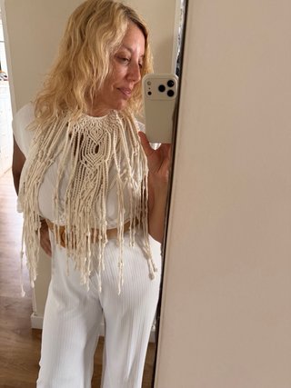 Bandana Macramé Algodón Reciclado