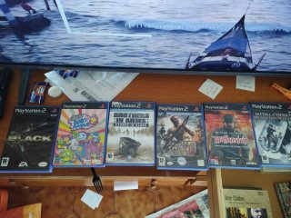 Lote 5 Juegos PS2: Black, Medal of Honor, Wolfenst