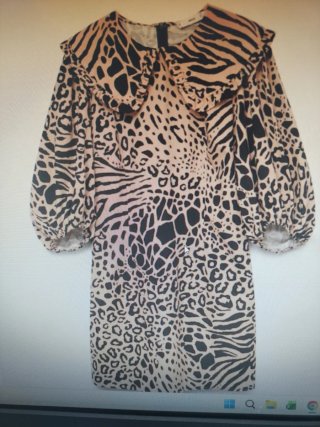 Vestido estampado animal print