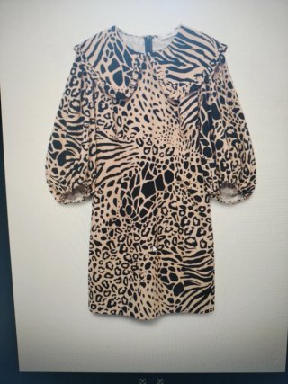 Vestido estampado animal print