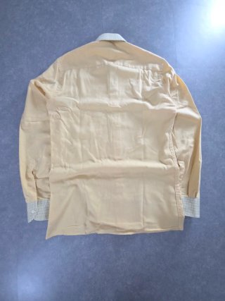 Camicia Vintage Mirto Gialla Made in Spain Taglia