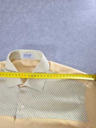 Camicia Vintage Mirto Gialla Made in Spain Taglia