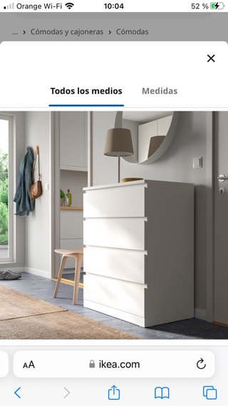 Cómoda MALM 80x100 Blanca