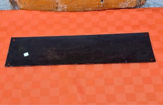 Insegna Smaltata Vintage "DEFENSE DE FUMER" 40x10