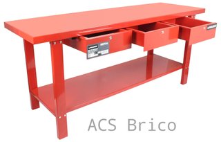 Banco Mesa Trabajo Metal 2000x640 mm - 65260 - Mader