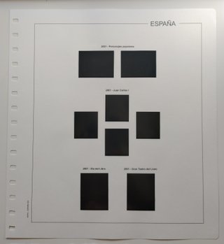 SUPLEMENTO EDIFIL 2001 SELLOS ESPAÑA ESTCH.NEGROS