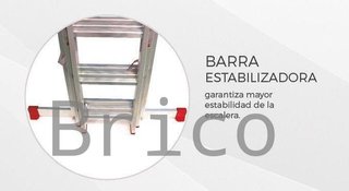 Escalera Aluminio 3x15 - 4+4+4 M - 80x25mm