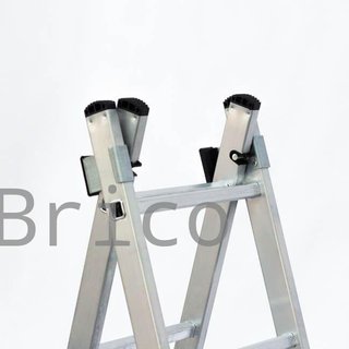 Escalera Aluminio 3x8 - 2,32+2,32+2,32 M - 54-60-54x25mm