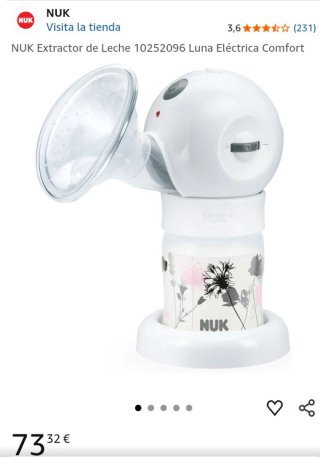 Sacaleches eléctrico NUK Luna