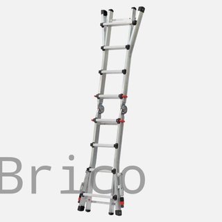 Escalera Telescópica Aluminio 6+6 Peldaños Teleflex