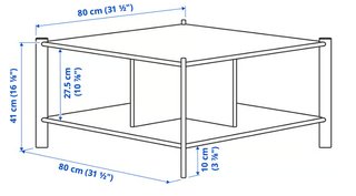 Mesa de centro - IKEA - Negro - Como nuevo