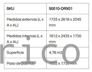 Caseta Metálica Top Titan 173x261x204 cm - Duramax