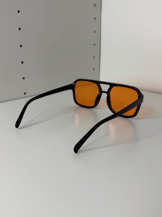Occhiali da Sole Vintage Aviator Lenti Arancio