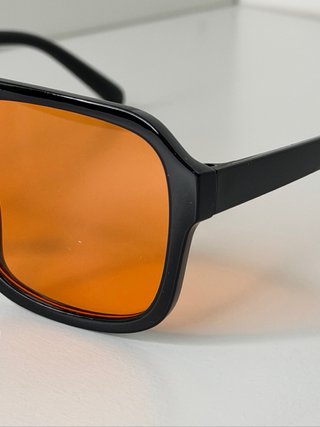 Occhiali da Sole Vintage Aviator Lenti Arancio