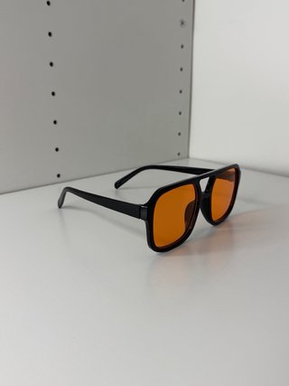 Occhiali da Sole Vintage Aviator Lenti Arancio