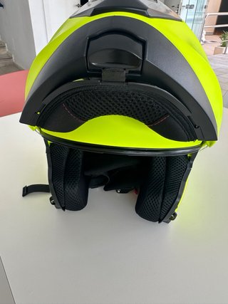 Casco modular amarillo fluorescente