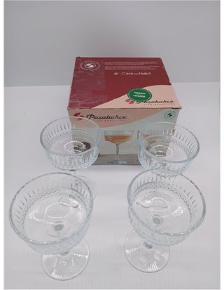 Pasabahce 471504 Elysia - Pack de 4 copas de champán - cristal - transparente - 26 cl