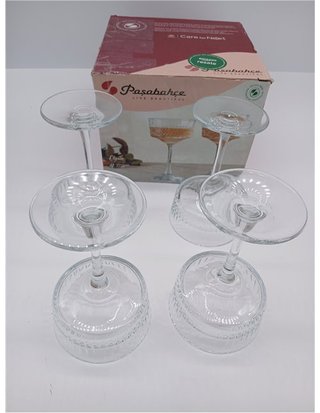 Pasabahce 471504 Elysia - Pack de 4 copas de champán - cristal - transparente - 26 cl