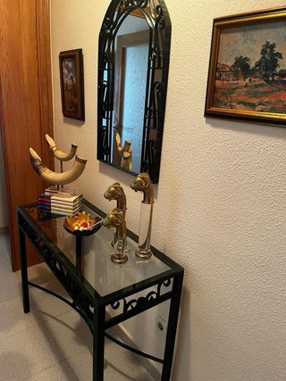 Consola y espejo recibidor