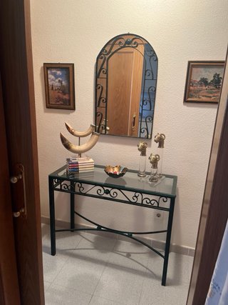 Consola y espejo recibidor