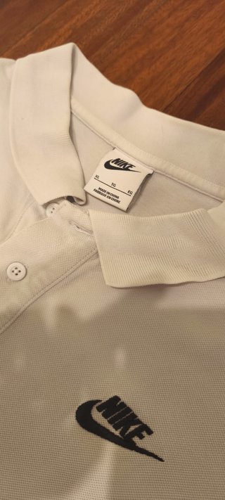Polo Nike Blanco Retro Y2K