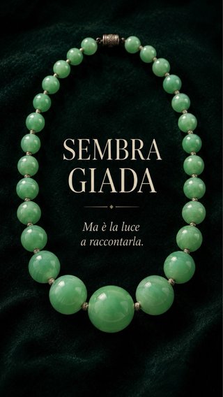 Collana jade glass antico anni '40 collier