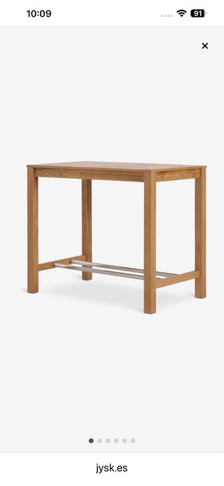 Mesa alta desayuno madera