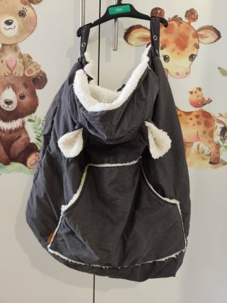 Funda cobertor portabebés gris