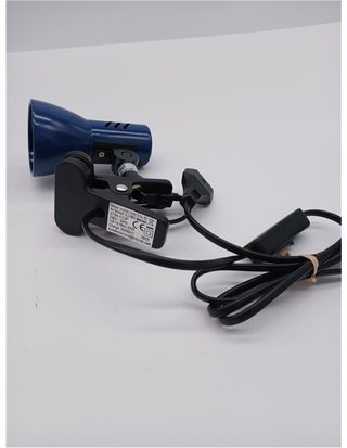 BRILONER - 2794-010P – Clamp Lamp with Cable Switch - Rotary - Desk Lamp - Flexo Desk - Reading Lamp - Blue Color - Clamp Lamp - 40 W