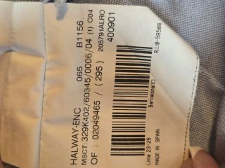 Camisa Burberry Azul Talla L