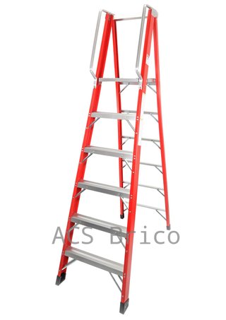 Escalera Fibra Tijera 2x6 - 1,71 Metros - 10402 - Mader