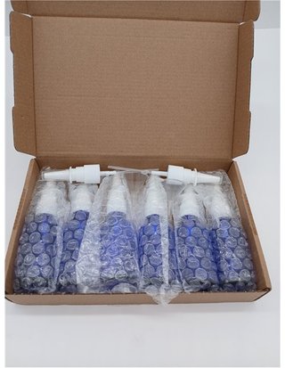 6 Pieces 30ml Nasal Spray Bottles - Glass Nasal Spray Bottle - Empty Spray Bottles with Funnel - Stickers - Sprinklers for Essential