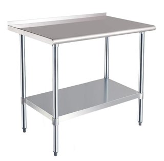 Mesa de trabajo de acero inoxidable 60x120 cm