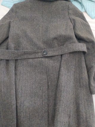 Abrigo H&M Talla 34/XS Tweed Multicolor