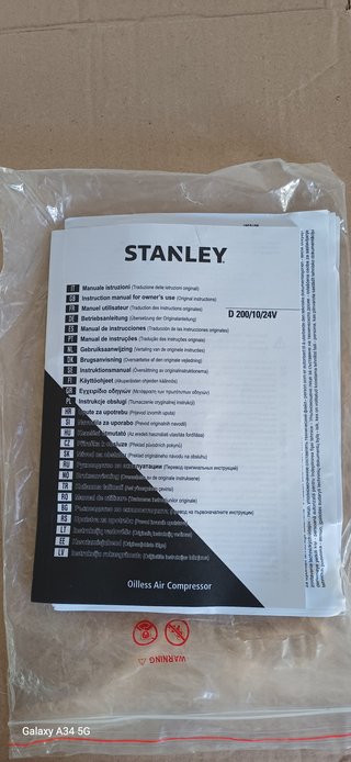 Compresor Stanley D200/10/24 Eléctrico