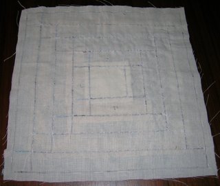 Pie de cama seda natural patchwork