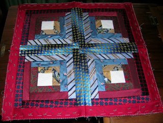 Pie de cama seda natural patchwork