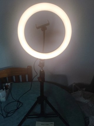 Aro de luz para fotos con soporte móvil