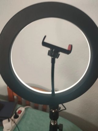 Aro de luz para fotos con soporte móvil