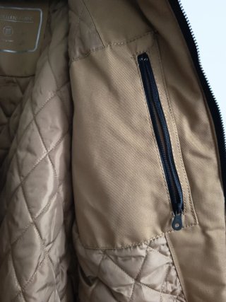 Cazadora Zara Hombre Marrón y Negra