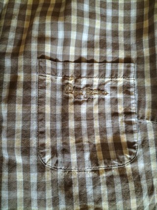 Camisa Pepe Jeans cuadros marrón, azul y blanco