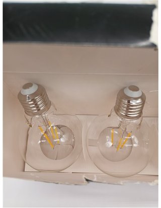 Eglo set de 3 lámparas de filamento LED con casquillo E27 - bombillas vintage Edison transparentes - 4 vatios cada una - bombillas