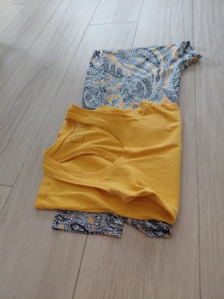 Camiseta sin mangas amarilla lt basic Talla S