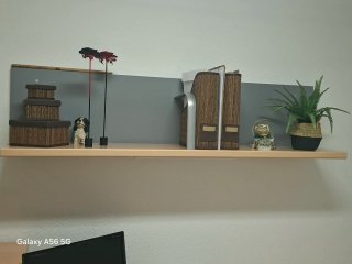 Escritorio madera y metal